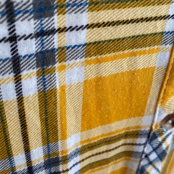 Ardene Yellow Plaid Shirt - Picture 3 of 4